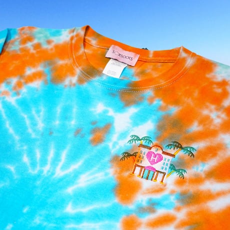 タイダイジャパニーズドリームロンT🌴lightblue