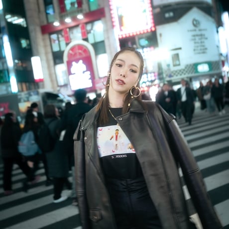 萌え萌えプリクラTシャツ🌃black