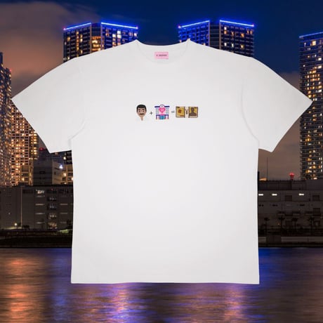 夜の方程式Tシャツ🧖🏾‍♂️white
