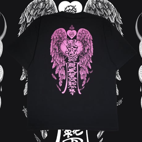 SAFE S◯X Tシャツ👁black/pink
