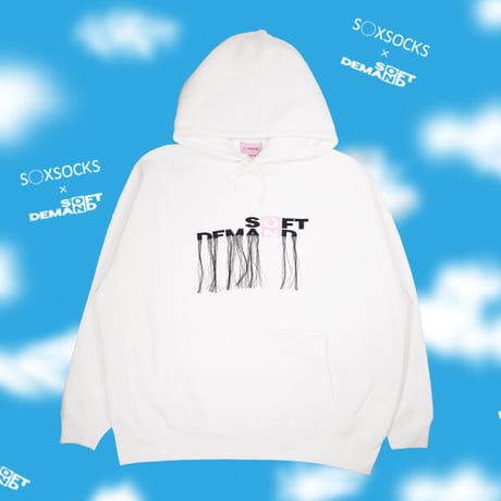 SODあの子のヘアーパーカー🚛💙☁️white