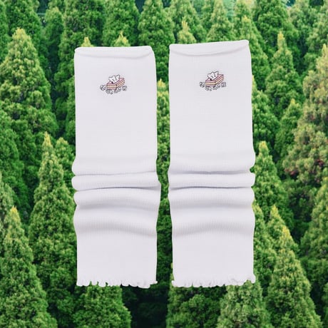 花粉症のティッシュレッグオーマー🧦white