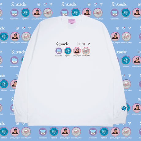 ソソスタグラムロンT🐬white