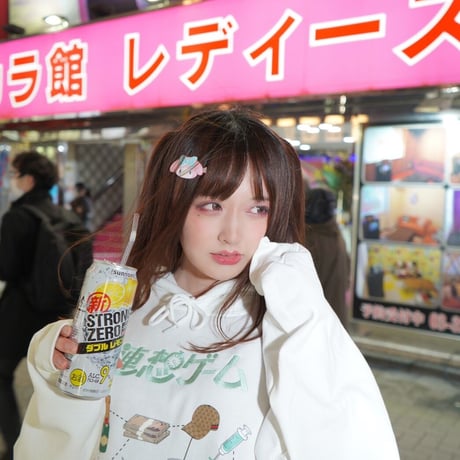連想ゲームパーカー💉white