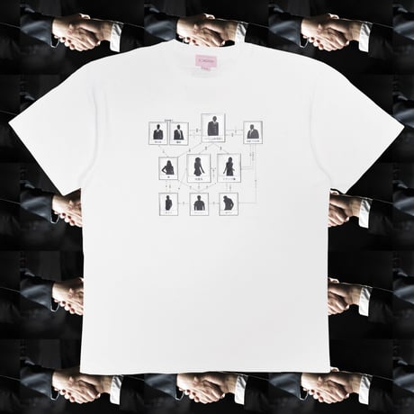 闇相関図Tシャツ⛓white