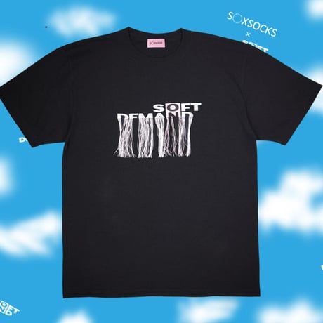 SODあの子のヘアーTシャツ🚛💙☁️black