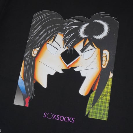 カイジVSイチジョウTシャツ💴black