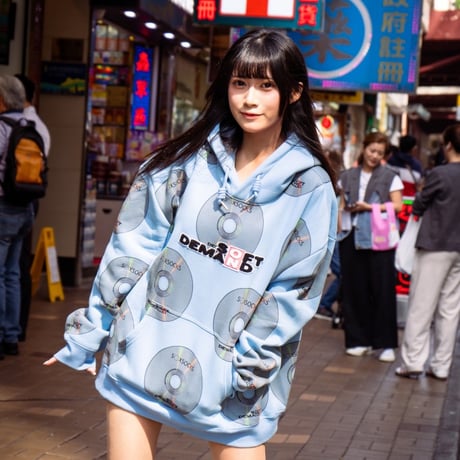 SOD DVD柄パーカー📀blue