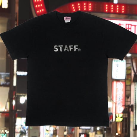 STAFFゥTシャツ😎black