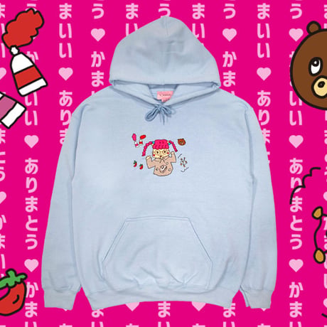 ひかぷぅイラストパーカー🌶lightblue