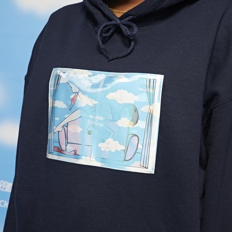 マジックミラー号覗き見パーカー🚛💙☁️black