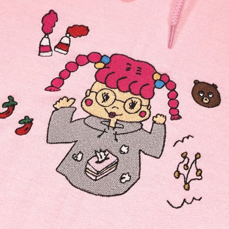 ひかぷぅイラストパーカー🌶pink