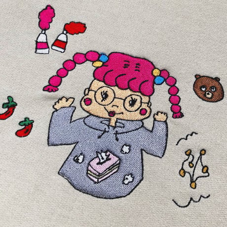 ひかぷぅイラストパーカー🌶納豆カラー