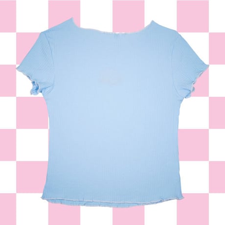 マストアイテムフリフリTシャツ🍌l.blue