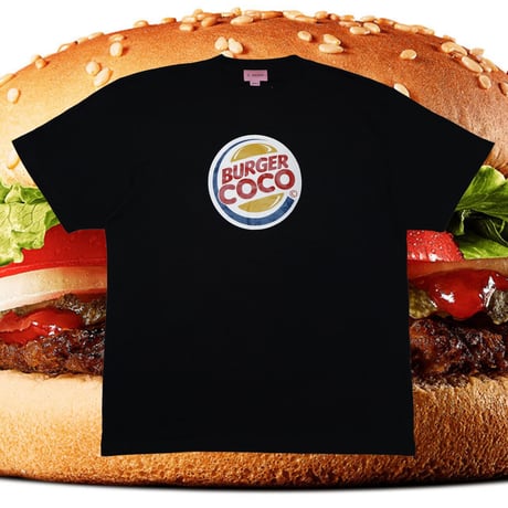 BURGER COCOTシャツ🍔black