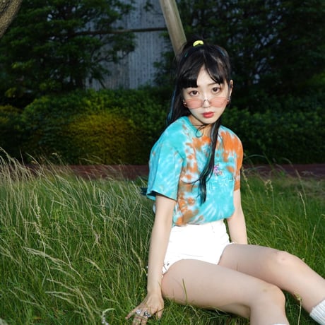 タイダイジャパニーズドリームTシャツ🌴lightblue