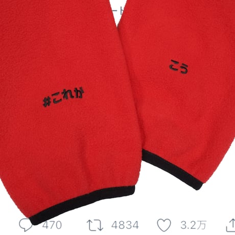 #これがこう フリース🧥➡️👙red