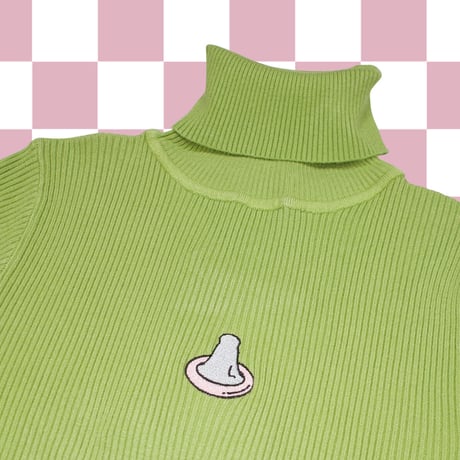 盛り塩ピチピチタートルネック🍼lightgreen