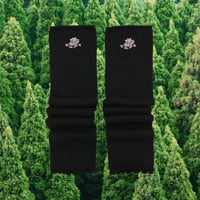 花粉症のティッシュレッグオーマー🧦black