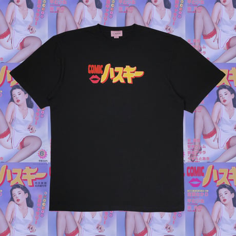 COMICハスキーTシャツ📚black