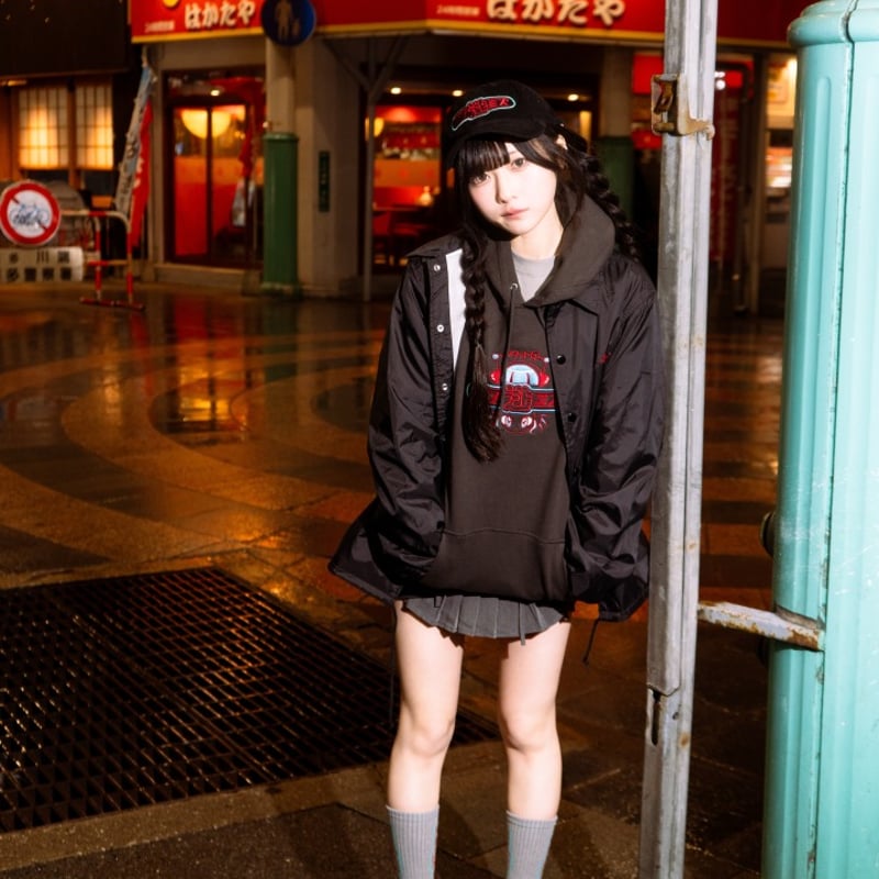 逃げ水あむ パーカー あむソソ ミディアム darkgrey きゅるして 逃げ水あむ soxsocks ソソミズパーカー darkgrey L