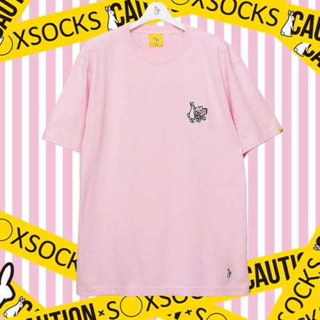 ティッシュB○Xに入った夢のマストアイテムTシャツ🐇pink