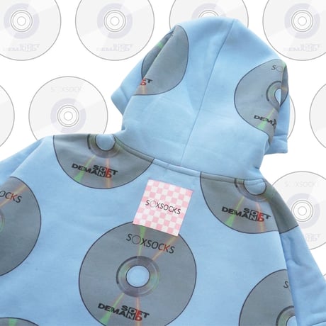 SOD DVD柄パーカー📀blue