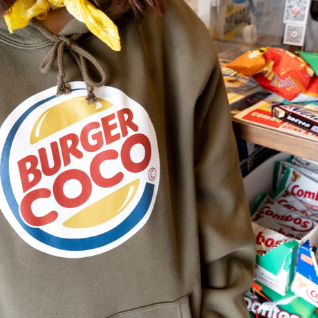 【東京イベント限定】BURGER COCOパーカー🍔khaki