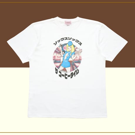 朝チュンコーヒーTシャツ☕️white