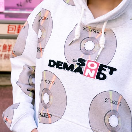 SOD DVD柄パーカー📀grey