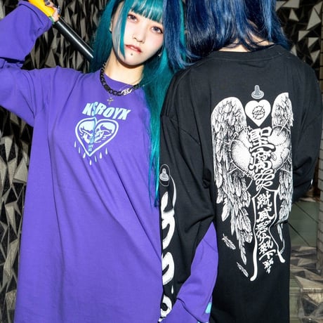 SAFE S◯X Tシャツ👁black/purple
