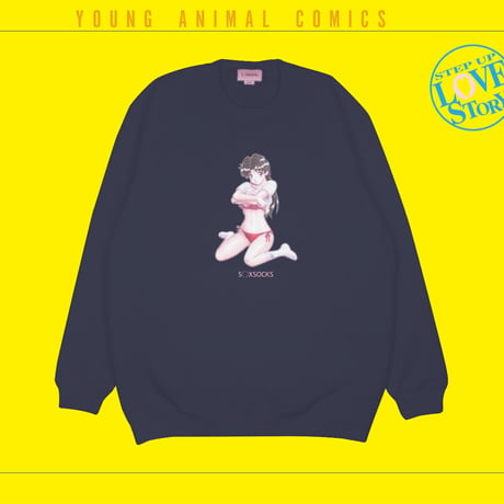 【オンライン限定カラー】コラボ描き下ろし優良さんクルーネックスウェット📒navy