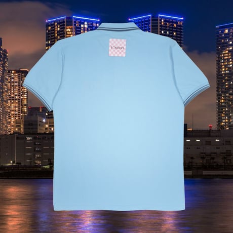 夜のマニーポロシャツ🧖🏾‍♂️lightblue