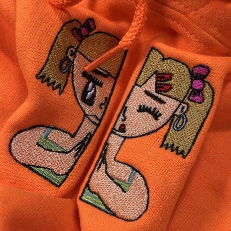 キャワスな子アポロジャイズパーカー🧠orange