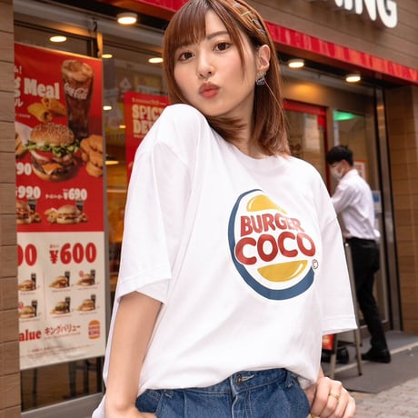 【大阪イベント限定】BURGER COCOTシャツ🍔white