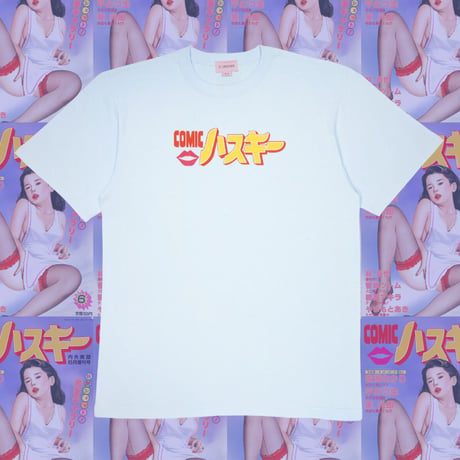 COMICハスキーTシャツ📚blue
