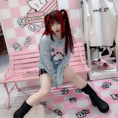 やっち3回戦ロンT💄white