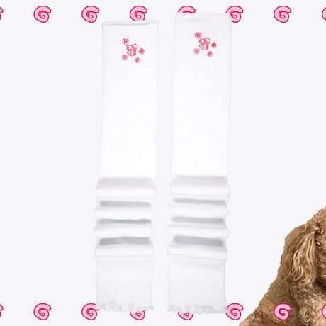 翟世界上最可愛的レッグウォーマー🐶white