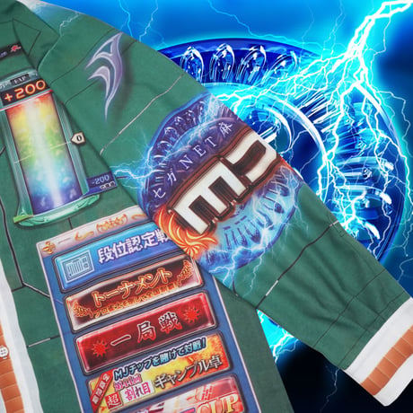 セガNET麻雀MJ総柄シャツ🀄️