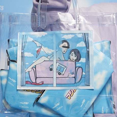 マジックミラー号覗き見クリアバッグ🚛💙☁️clear