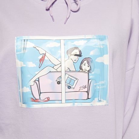 マジックミラー号覗き見パーカー🚛💙☁️lightpurple