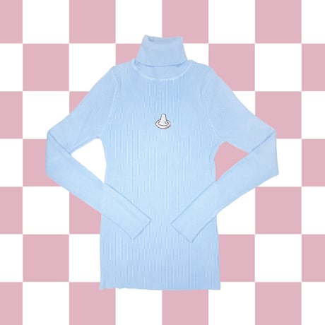盛り塩ピチピチタートルネック🍼lightblue