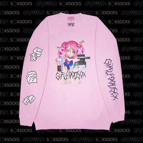 GIRLFOODS○Xスウェット👧pink