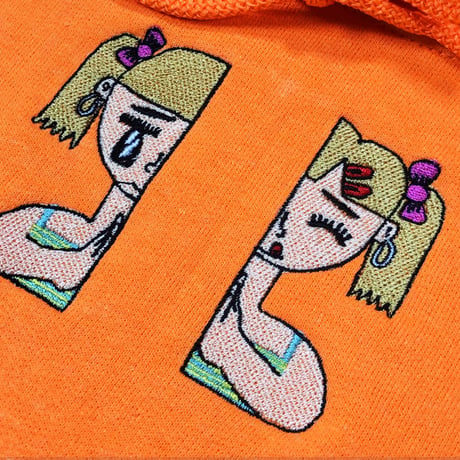 キャワスな子アポロジャイズパーカー🧠orange