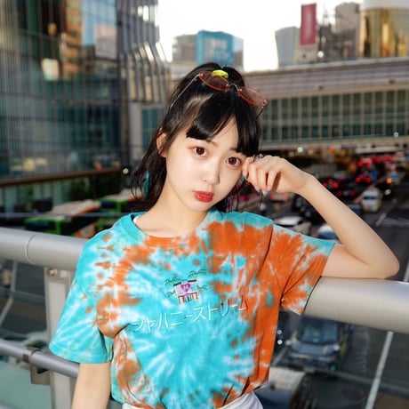 タイダイジャパニーズドリームTシャツ🌴lightblue