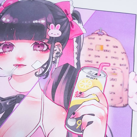 やっち確定地雷系ロンT🎀white