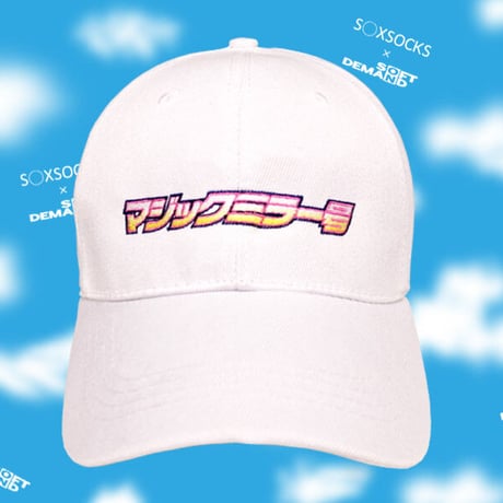 マジックミラー号コットンキャップ🚛💙☁️white
