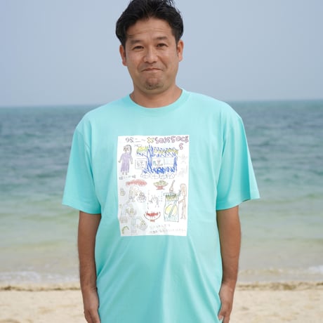 イラストオールスターTシャツ👰🏻white