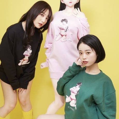 コラボ描き下ろし優良さんクルーネックスウェット📒pink