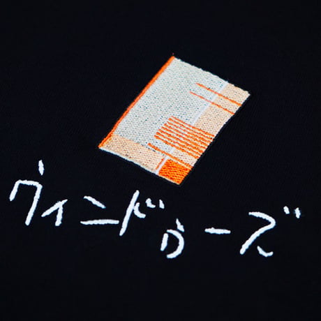 ウィンドゥーズTシャツ👰🏻black